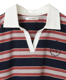 Green Parks エムブレム刺繍ショートボーダーカットソー