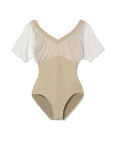 Chacott ドレープスリーブレオタード