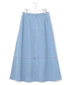 23区 S 【洗える】ライトダンガリー フレア スカート
