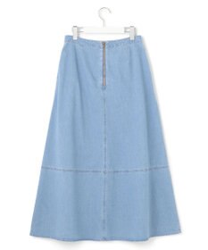 23区 S 【洗える】ライトダンガリー フレア スカート