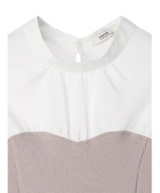 earth music&ecology オープンショルダードッキングプルオーバー