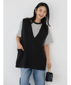 AMERICAN HOLIC ＶネックＷポケットニットベスト