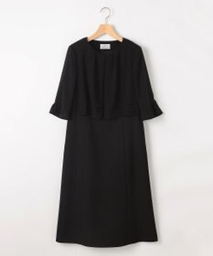 組曲 NOIR 【洗える】ウォッシャブルストレッチバーズアイ　ジャケット＋ワンピース