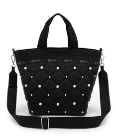 LeSportsac BUCKET TOTE W PEARLS2/ミッドナイトパール