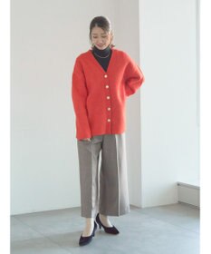 Te chichi 起毛ミドルVネックカーディガン