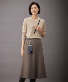 J.PRESS LADIES 【WEB限定・長さ調節可能】レザー スマホ ストラップ