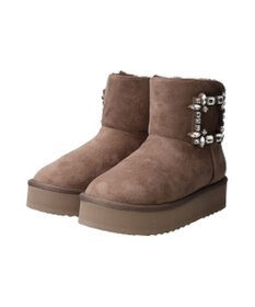 Bridget Birkin 【Bridget Birkin】バックルビジュームートンブーツ