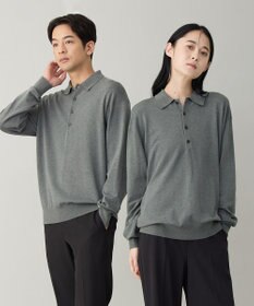 UNFILO MENS 【男女兼用】ソフトサーモ アンチピリングニット ポロ