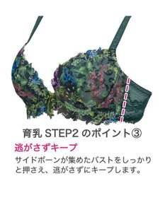 BRADELIS New York 【BRADELIS New York】ナオミステップ２ブラ23S1 バストを寄せて丸い女性らしい谷間をつくる