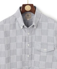 J.PRESS MEN 【クールマックス】パッチワークサッカー プルオーバー