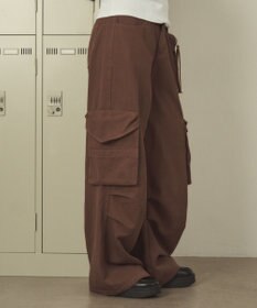 WEGO ポーチ付きウォッシュドカーゴパンツ