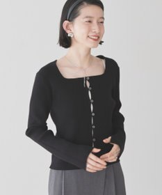 AMERICAN HOLIC スクエアリブニットカーディガン