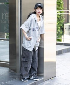 WEGO 【ユニセックス着用ITEM】カレッジロゴジップパーカー（SS）