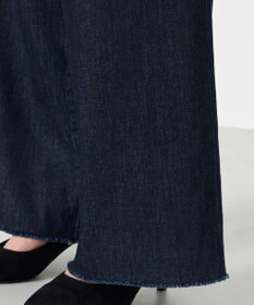 NAVE 【ReNAVE・洗える/軽量】ライトデニム ウエストギャザーパンツ