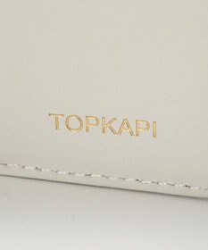 TOPKAPI 【TOPKAPI】シュリンクレザー パール がま口 二つ折り 財布