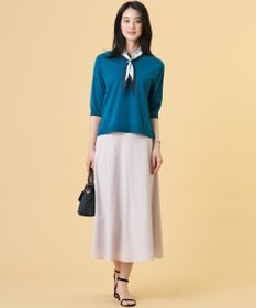 J.PRESS LADIES L 【2WAY・シーンレスに活躍】SCARF KNIT Vネック ニット