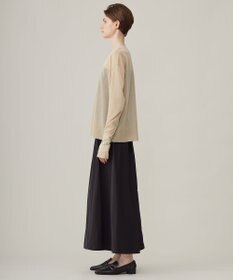 ICB 【洗える】 エステルメモリータフタ ロングスカート