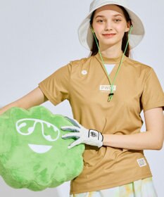 PW CIRCULUS 【吸水速乾 / UV遮蔽率96.3% UVカット / ストレッチ】【WOMEN】メッシュコンビモックネックT ゴルフウェア レディース