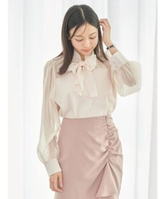 earth music&ecology シアードッキングブラウス