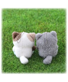 Mother garden しろたん 猫キーホルダー 《グレー》 単品