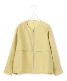 ICB 【接触冷感・速乾・洗える】 リヨセルナイロンワッシャー ノーカラーブルゾン