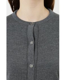 DAKS クルーネックウールニットカーディガン