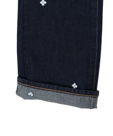 Green Parks ・Ｄｏｕｂｌｅ　Ｆｌａｇｓ　ハナ＆ハート　刺繍デニムパンツ