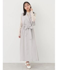 earth music&ecology サイドプリーツジレンチ