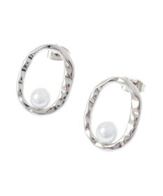 AMERICAN HOLIC オーバルパールピアス