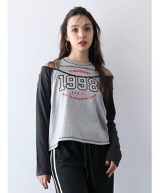 Green Parks ＥＧＯＩＳＴ　肩開きロゴ長袖プルオーバー