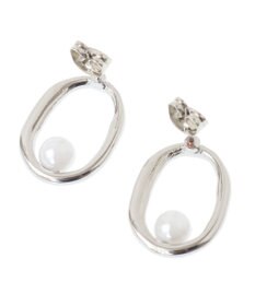 AMERICAN HOLIC オーバルパールピアス