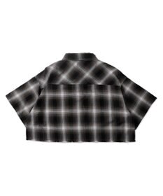 WEGO 【手洗い可/綿100％】オンブレチェックショートシャツ