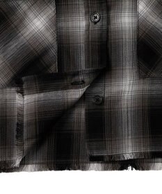 WEGO 【手洗い可/綿100％】オンブレチェックショートシャツ