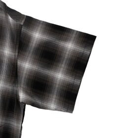 WEGO 【手洗い可/綿100％】オンブレチェックショートシャツ