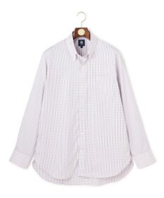 J.PRESS MEN 【KING SIZE】【PREMIUM PLEATS / 形態安定】タッタソールチェック ドレスシャツ / B.D.