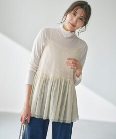 ANY SIS 【洗える】チュールレイヤード インナー