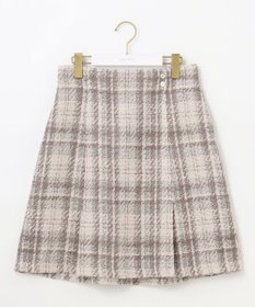 ANY SIS ファジーチェック ミニスカート