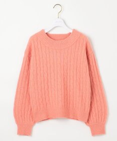 ANY SIS 【洗える】ケーブルAir ニット