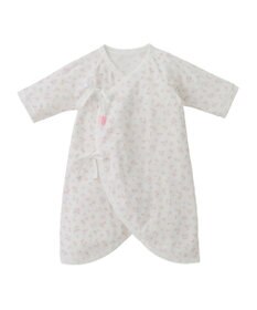 MIKI HOUSE HOT BISCUITS 【50-60cm】 フライス コンビ肌着 プリント柄