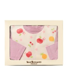 MIKI HOUSE HOT BISCUITS 長袖Tシャツ＆お食事スタイセット【BOX付き】