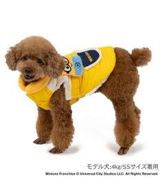 PET PARADISE ミニオン ボブ  遠赤外線 綿入れベスト マフラー付き 小型犬