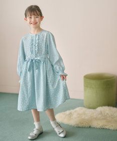組曲 KIDS 【110-140㎝】フラワーパッチワークワンピース