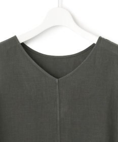 23区 【洗える】LIBECO ノースリーブ ワンピース