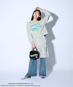 Green Parks ＡＮＧＥＬ　ＢＬＵＥ長袖ロゴ刺繍プルオーバー