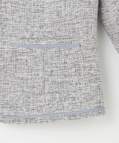 ANY SIS L 【洗える】ライトストレッチ ツイード ジャケット