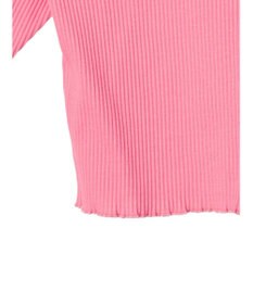 earth music&ecology ドットボタン５分袖リブプルオーバー