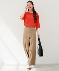 ANY SIS 【アイスタッチ】ボートネックニット プルオーバー