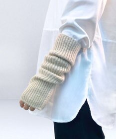 MOONBAT 【カシミヤ100%】リブニットアームウォーマー