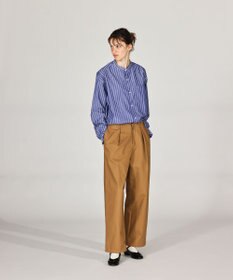 LENO ONE  FOWARD PLEATS CHINO TROUSERS ワンタックチノパンツ