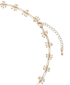 earth music&ecology クリアビーズポイントネックレス